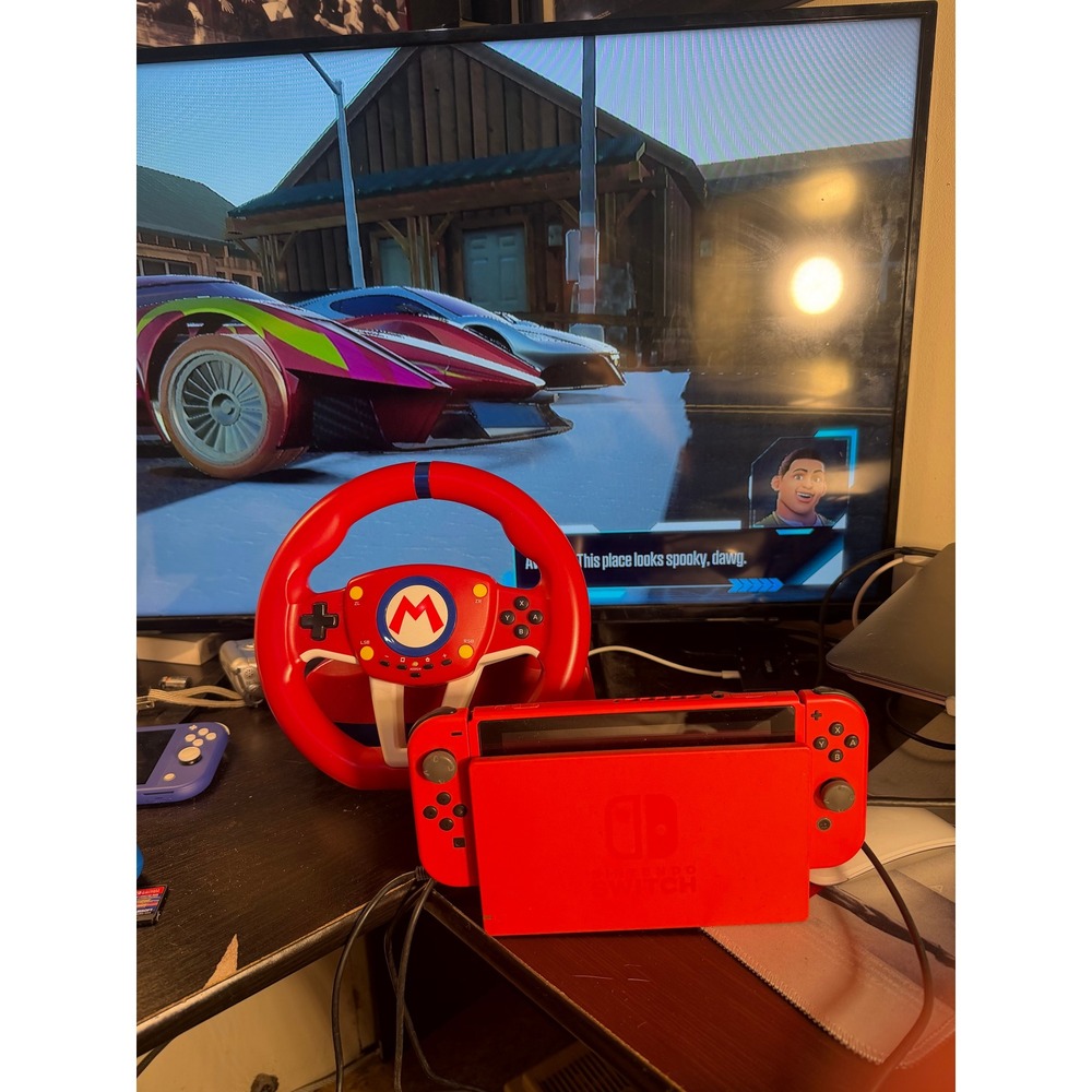 Nintendo Switch Mario Red & Blue Edition Console Bundle MARIO CASE